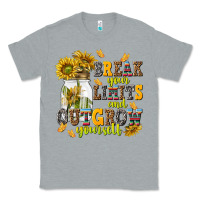 Heather Grey break your limits and outgrow yourself Classic Tee - NancyCooperArtShop