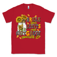Red break your limits and outgrow yourself Classic Tee - NancyCooperArtShop