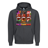 Smoke happy hallothanksmas football Zipper Hoodie - texasbilliewilder