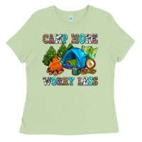 Matcha camp more worry less Ladies Tee - AdoDesignShop