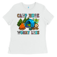 White camp more worry less Ladies Tee - AdoDesignShop