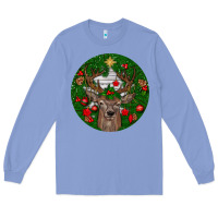 Colony Blue deer christmas Long Sleeve Tee - BundleAndBundleShop
