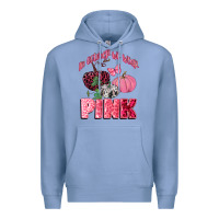 Colony Blue in october we wear pink Premium Hoodie - CowGirlArtShop