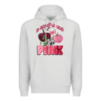 Dove Grey in october we wear pink Premium Hoodie - CowGirlArtShop