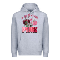 Heather Grey in october we wear pink Premium Hoodie - CowGirlArtShop