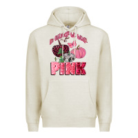 Oatmeal Heather in october we wear pink Premium Hoodie - CowGirlArtShop