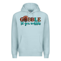 Blue Mist gobble til you wobble Premium Hoodie - JahusDesignShop
