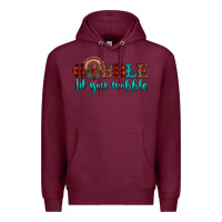 Burgundy gobble til you wobble Premium Hoodie - JahusDesignShop