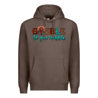 Coffee gobble til you wobble Premium Hoodie - JahusDesignShop
