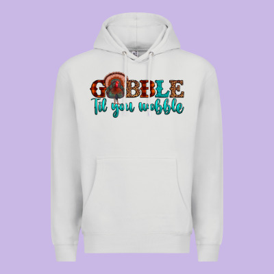 Gobble Til You Wobble Premium Hoodie Designed By Jahusdesignshop