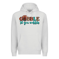 Dove Grey gobble til you wobble Premium Hoodie - JahusDesignShop