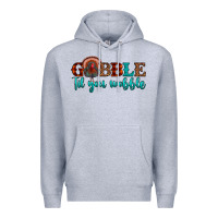 Heather Grey gobble til you wobble Premium Hoodie - JahusDesignShop