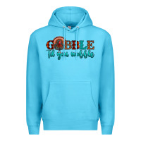 Ocean Blue gobble til you wobble Premium Hoodie - JahusDesignShop