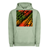 Pigment Oil Green african tribal seamless pattern Urban Hoodie - BundleAndBundleShop