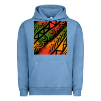 Pigment Pebble Blue african tribal seamless pattern Urban Hoodie - BundleAndBundleShop