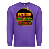 Purple Future black queen Premium Sweatshirt - HowdyJamesFarm