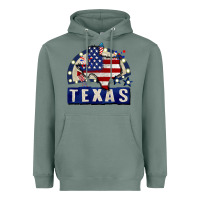 Sage texas 4th of july Heavyweight Hoodie - CowGirlArtShop