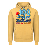 Vintage Mustard 100 jawsome days of school Vintage Hoodie - MaliasSmallBusiness