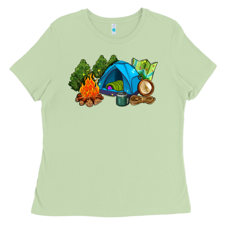 Camp In The Woods Ladies Tee by AdoDesignShop | Teevron