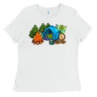 White camp in the woods Ladies Tee - AdoDesignShop