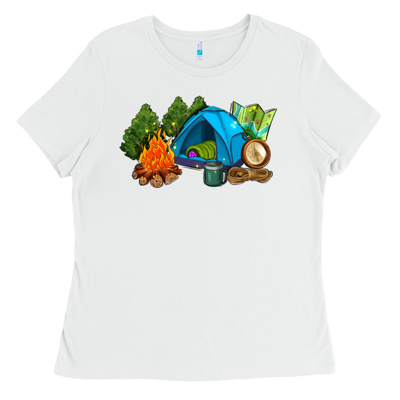 Camp In The Woods Ladies Tee by AdoDesignShop | Teevron