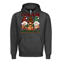 Charcoal Heather It's fine i'm fine everything is fine Zipper Hoodie - NancyCooperArtShop