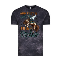 Cloud Black and they call the thing rodeo cowboy Vintage Tee - MaliasSmallBusiness