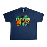 Navy camping life Urban Heavy Tee - NancyCooperArtShop