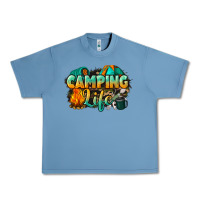 Pebble Blue camping life Urban Heavy Tee - NancyCooperArtShop