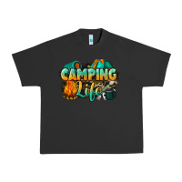 Pigment Black camping life Urban Heavy Tee - NancyCooperArtShop