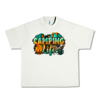 Pistachio camping life Urban Heavy Tee - NancyCooperArtShop