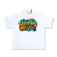 White camping life Urban Heavy Tee - NancyCooperArtShop