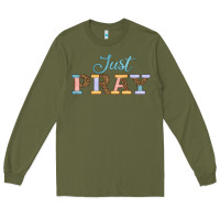 Army Green Just Pray Long Sleeve Tee - JahusDesignShop