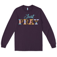 Plum Just Pray Long Sleeve Tee - JahusDesignShop