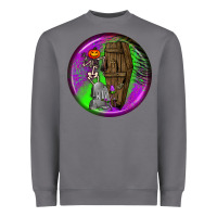 Storm halloween round earrings 1 Heavyweight Sweatshirt - BundleAndBundleShop