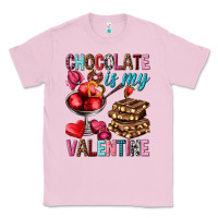 Bubblegum Pink chocolate is my valentine Classic Tee - NancyCooperArtShop