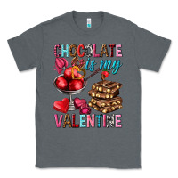 Charcoal Heather chocolate is my valentine Classic Tee - NancyCooperArtShop