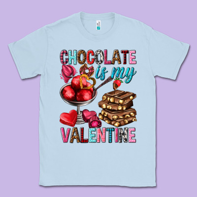 Chocolate Is My Valentine Classic Tee Designed By Nancycooperartshop