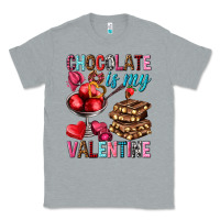 Heather Grey chocolate is my valentine Classic Tee - NancyCooperArtShop