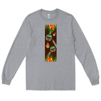 Heather Grey American football dad pen wrap Long Sleeve Tee - BundleAndBundleShop