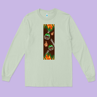 American Football Dad Pen Wrap Long Sleeve Tee Designed By Bundleandbundleshop