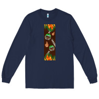 Navy American football dad pen wrap Long Sleeve Tee - BundleAndBundleShop