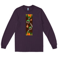 Plum American football dad pen wrap Long Sleeve Tee - BundleAndBundleShop