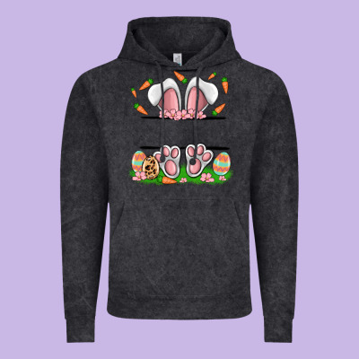 Easter Costom Name Rabbit Vintage Hoodie Designed By Maliassmallbusiness