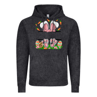 Vintage Black easter costom name rabbit Vintage Hoodie - MaliasSmallBusiness