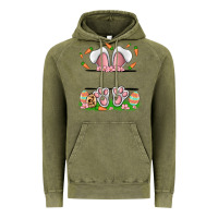 Vintage Olive easter costom name rabbit Vintage Hoodie - MaliasSmallBusiness