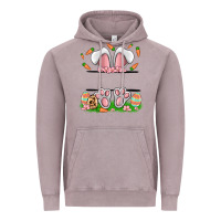 Vintage Zinc easter costom name rabbit Vintage Hoodie - MaliasSmallBusiness