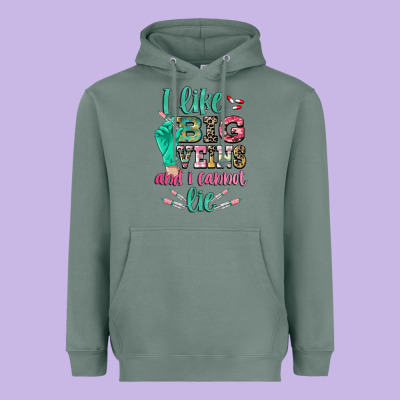 I Like Big Veins And I Cannot Lie Heavyweight Hoodie Designed By Cowgirlartshop