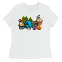 White camp coffee cups ado Ladies Tee - AdoDesignShop