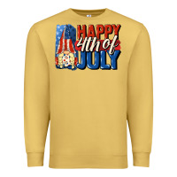 Antique Gold Happy 4th of july gnome Premium Sweatshirt - CowGirlArtShop